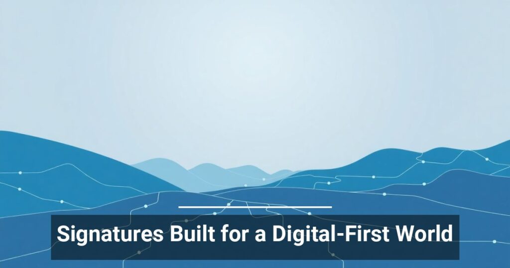Signatures Built for a Digital-First World