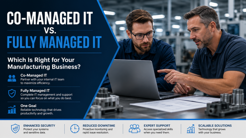 Co-Managed IT vs. Fully Managed IT: Which Is Right for Your Manufacturing Business?