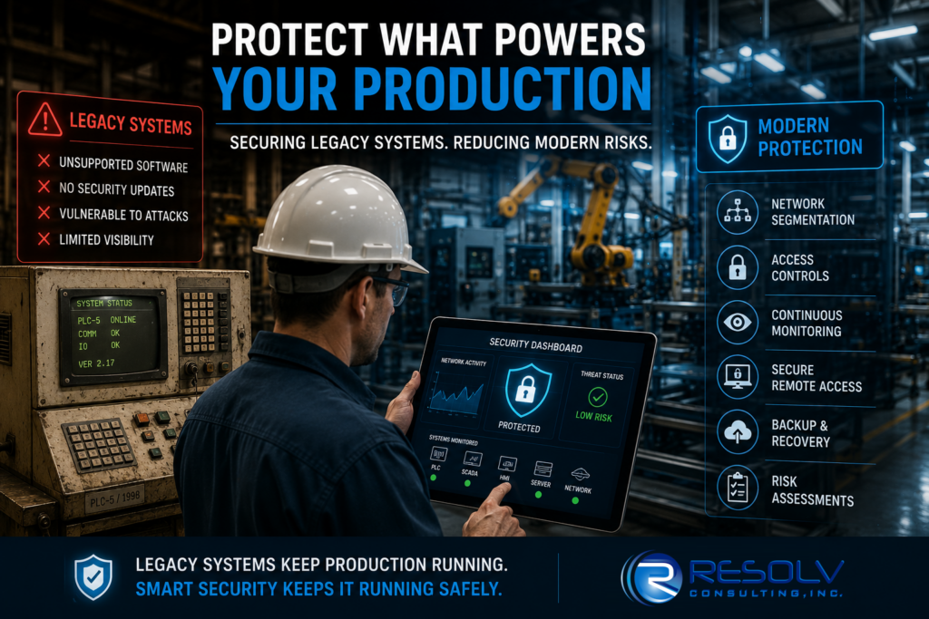 Why Legacy Manufacturing Systems Create Modern Cybersecurity Risks