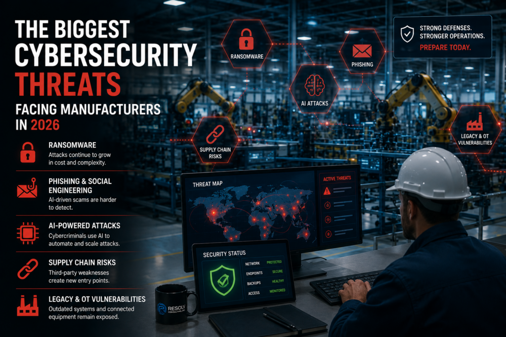 The Biggest Cybersecurity Threats Facing Manufacturers in 2026